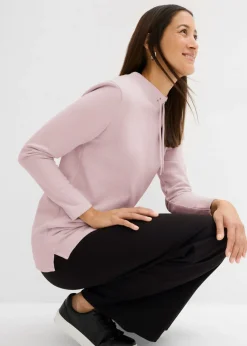 bonprix bonprix Sudadera con abertura Rosa mate Outlet