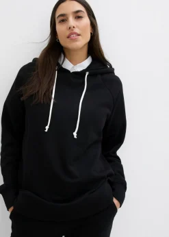 bonprix bonprix Sudadera con capucha Negro Clearance