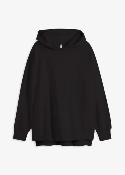 bonprix bonprix Sudadera con capucha de algodón puro Negro Best