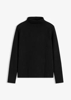 bonprix bonprix Sudadera con cuello alto Negro Online