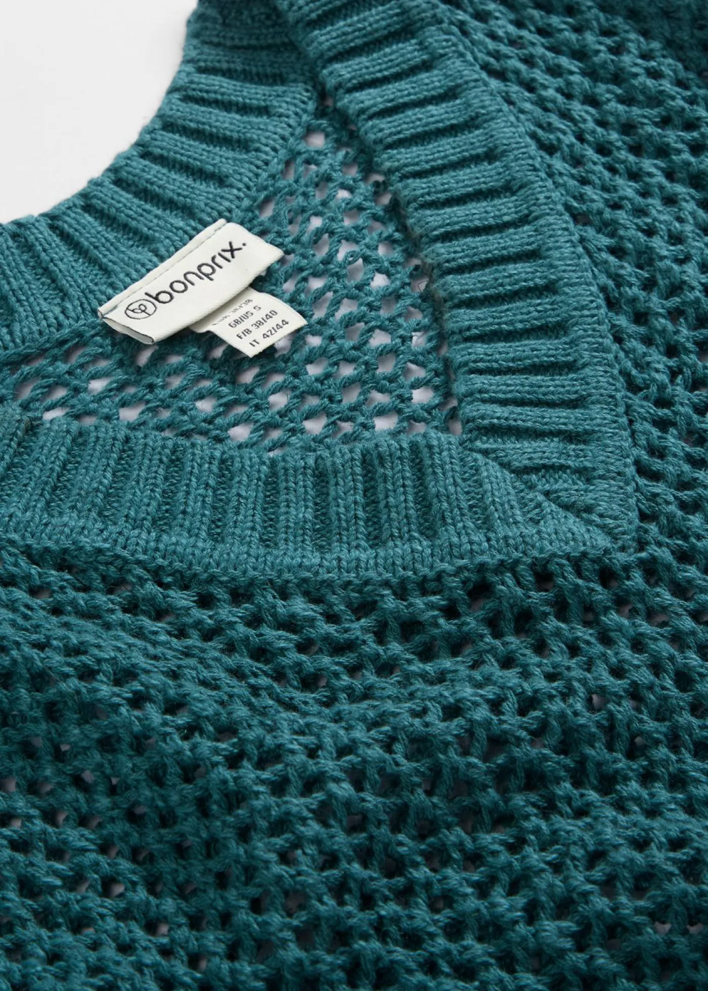 bonprix bonprix Sudadera de ajour de mezcla de lino ligero verde pimiento Best