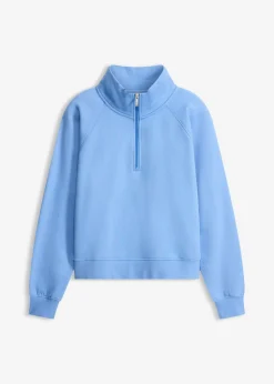 bonprix bonprix Sudadera de algodón orgánico puro azul provenzal