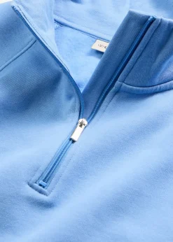 bonprix bonprix Sudadera de algodón orgánico puro azul provenzal