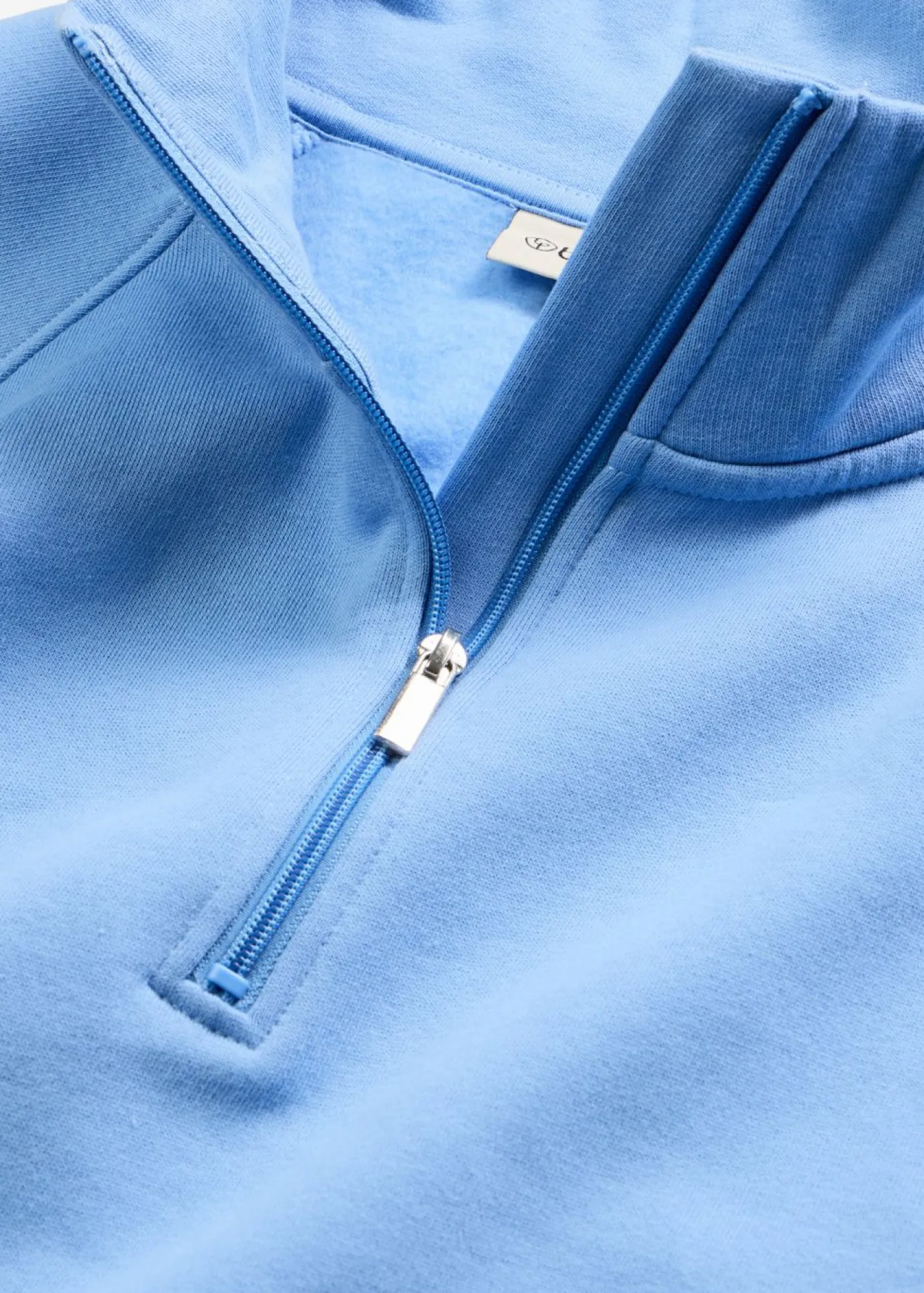 bonprix bonprix Sudadera de algodón orgánico puro azul provenzal