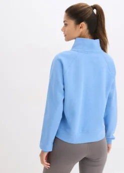 bonprix bonprix Sudadera de algodón orgánico puro azul provenzal