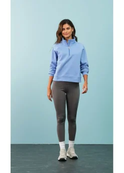 bonprix bonprix Sudadera de algodón orgánico puro azul provenzal