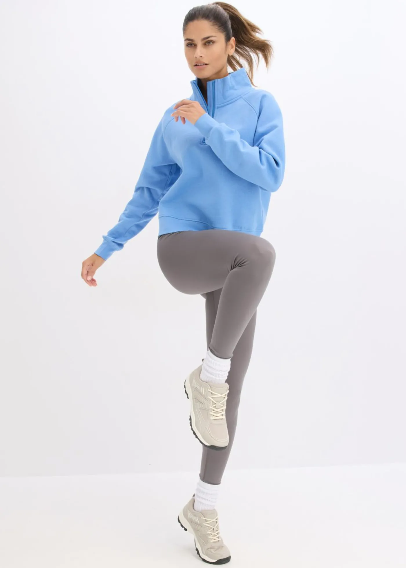 bonprix bonprix Sudadera de algodón orgánico puro azul provenzal