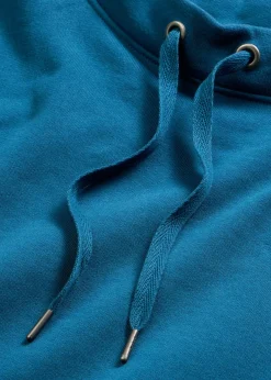 bonprix bonprix Sudadera de algodón orgánico puro Petróleo azul New