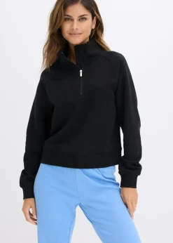 bonprix bonprix Sudadera de algodón orgánico puro Negro Best