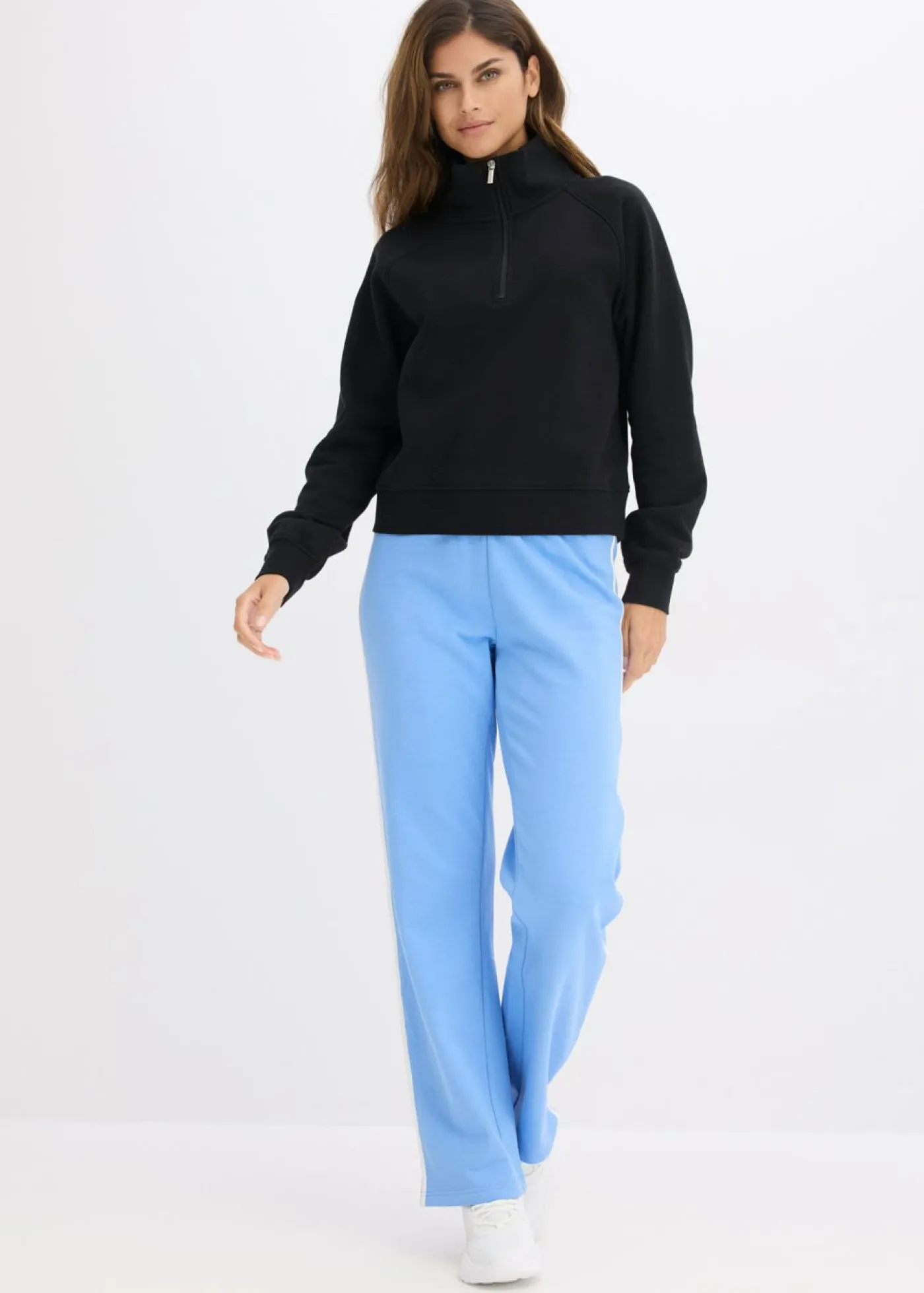 bonprix bonprix Sudadera de algodón orgánico puro Negro Best