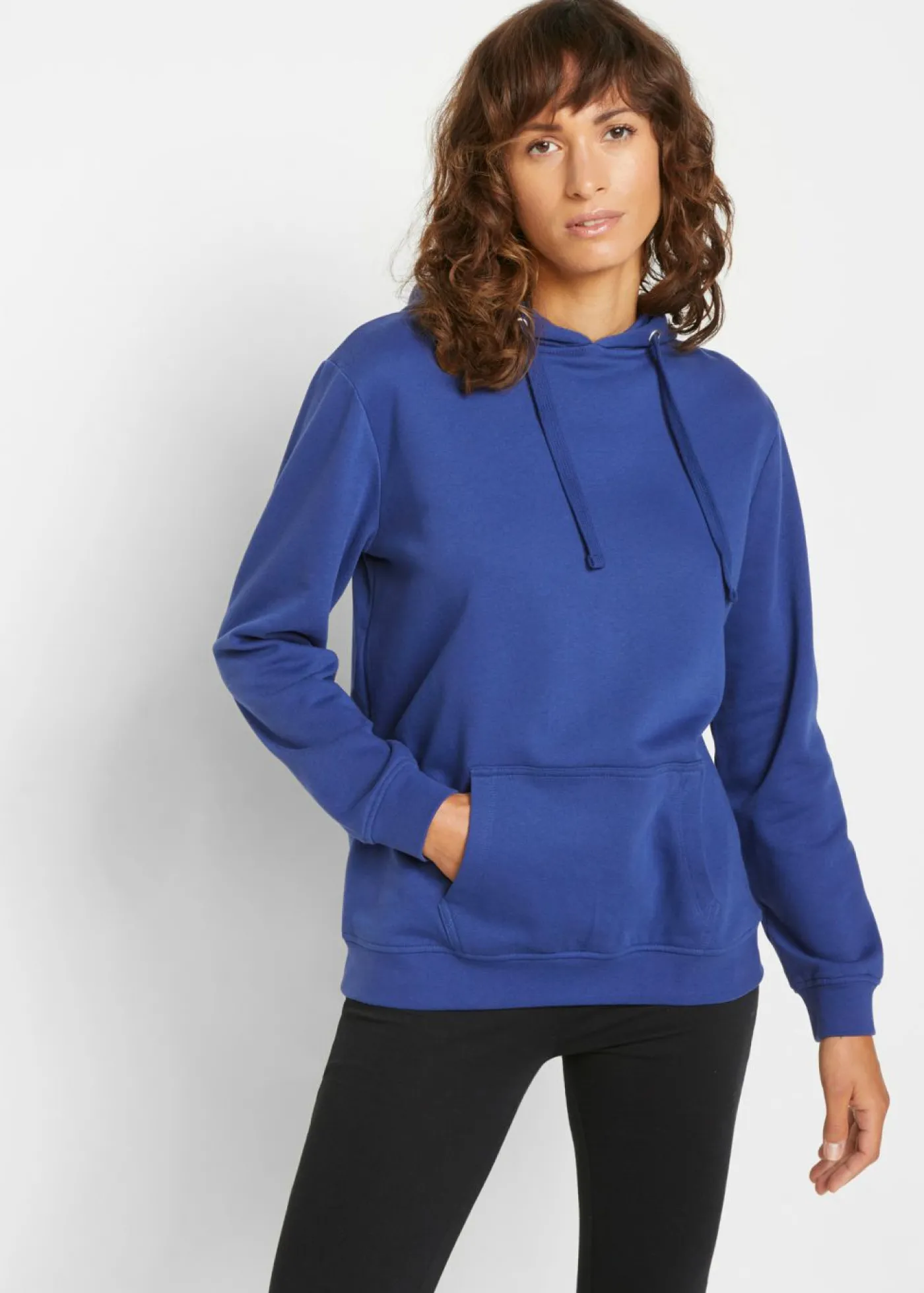 bonprix bonprix Sudadera de felpa suave azul medianoche. Online
