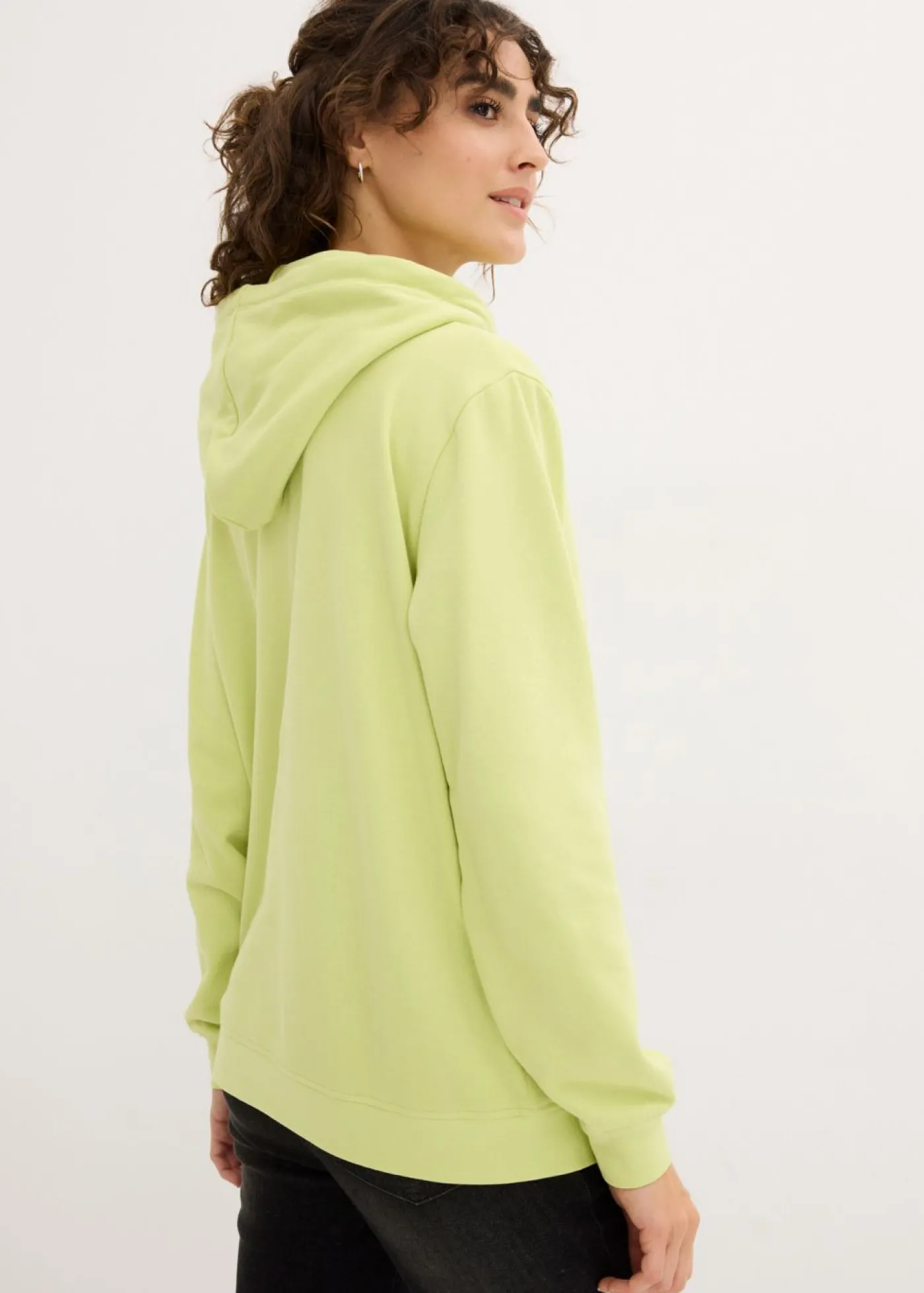 bonprix bonprix Sudadera de felpa suave Verde menta Hot