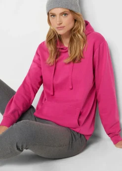 bonprix bonprix Sudadera de felpa suave rosa caliente Online