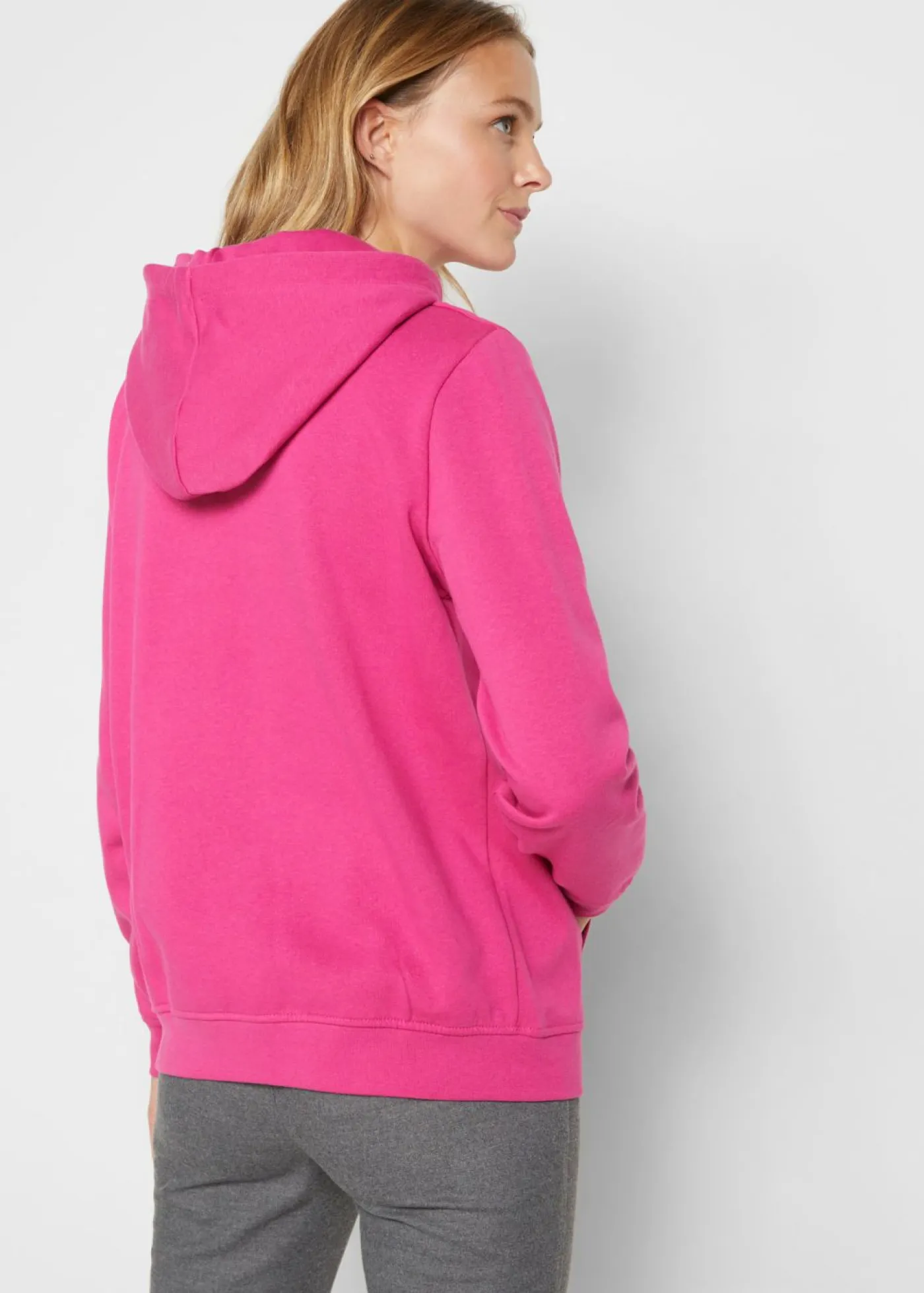 bonprix bonprix Sudadera de felpa suave rosa caliente Online