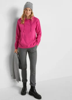 bonprix bonprix Sudadera de felpa suave rosa caliente Online