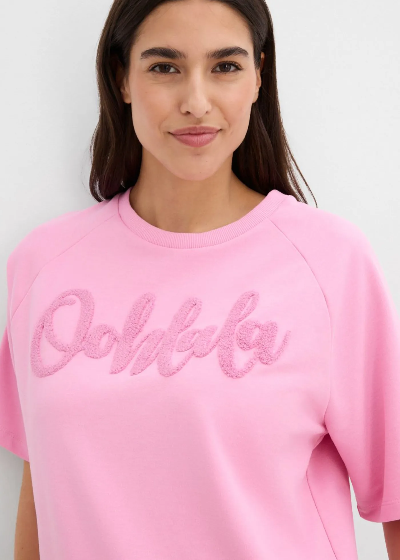 bonprix bonprix Sudadera de mezcla de algodón rosa-orquídea ahumado
