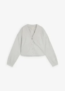 bonprix bonprix Sudadera de mezcla de viscosa gris claro jaspeado moteado Sale