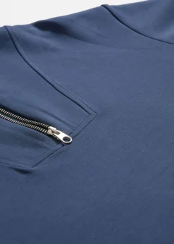 bonprix bonprix Sudadera de neopreno de mezcla de viscosa suave Azul marino Discount