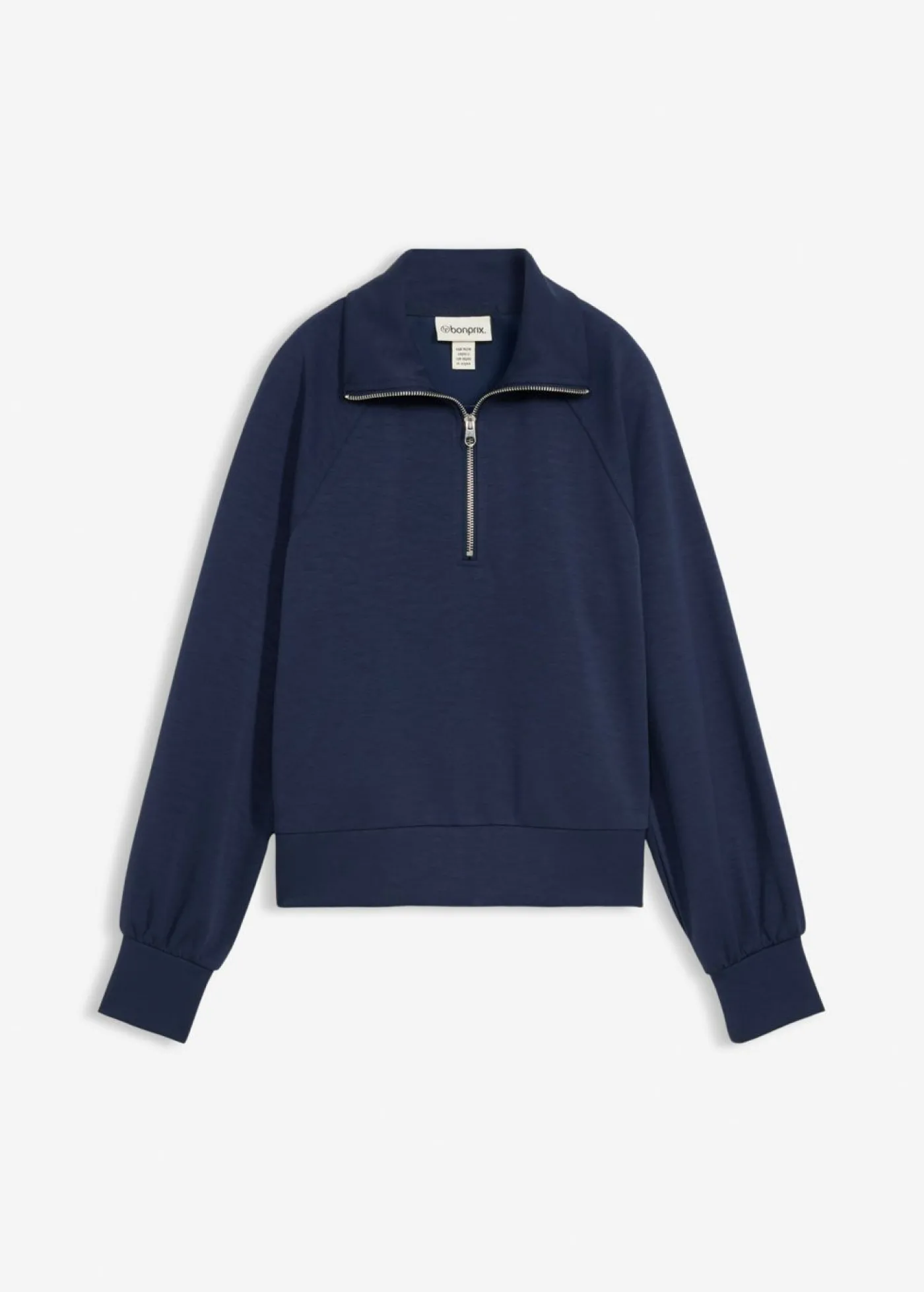 bonprix bonprix Sudadera de neopreno suave Azul marino