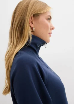 bonprix bonprix Sudadera de neopreno suave Azul marino