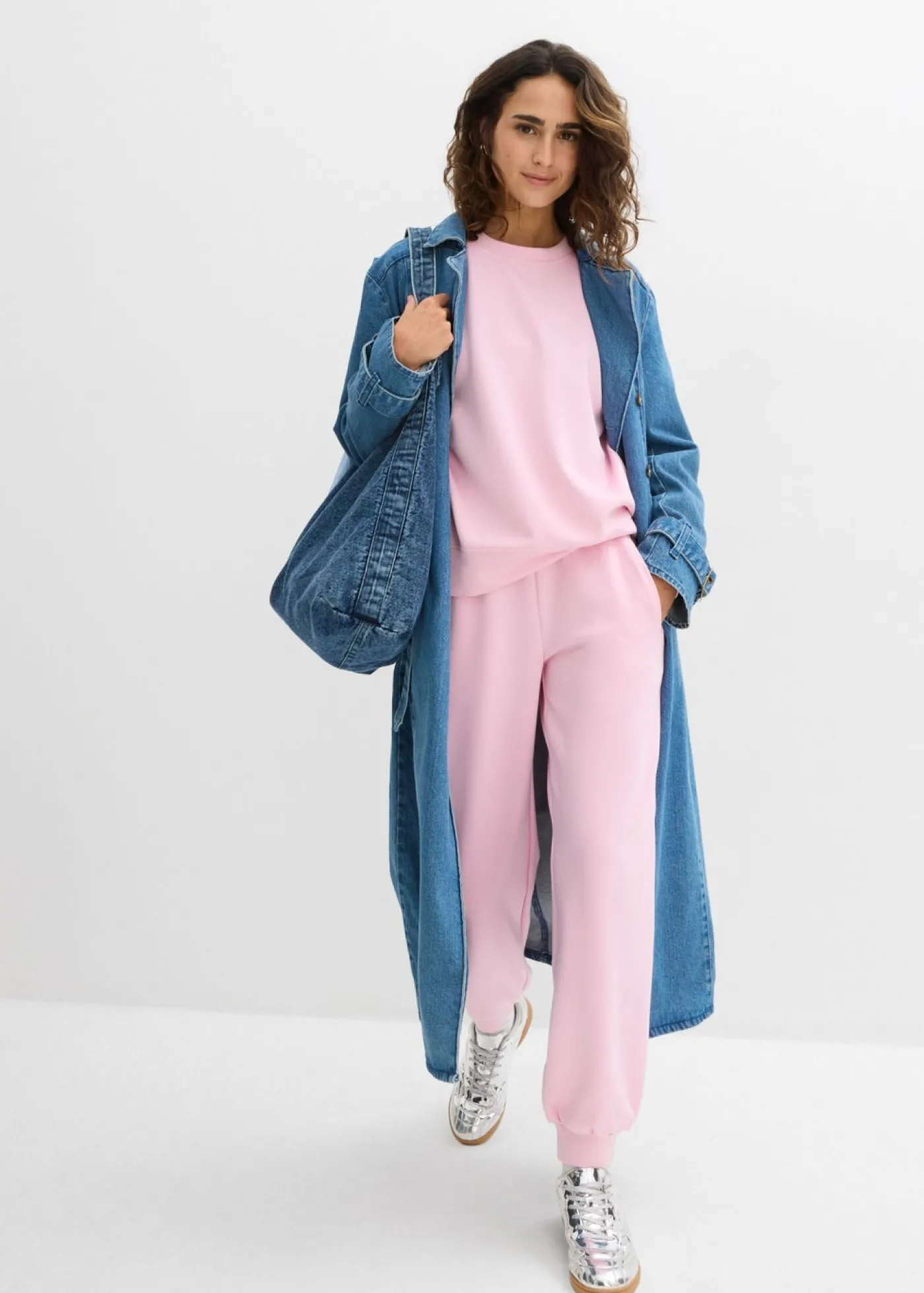 bonprix bonprix Sudadera de neopreno suave rosa cristal Hot