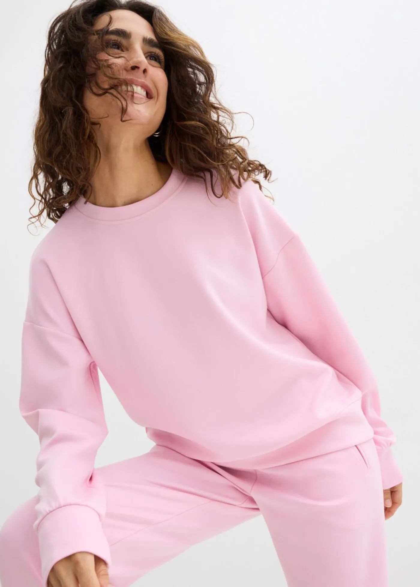 bonprix bonprix Sudadera de neopreno suave rosa cristal Hot