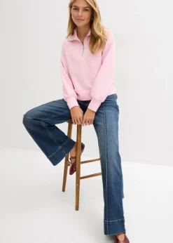 bonprix bonprix Sudadera de neopreno suave rosa cristal Online