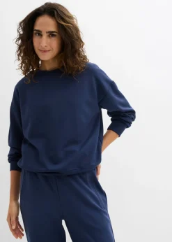 bonprix bonprix Sudadera de neopreno suave Azul marino New