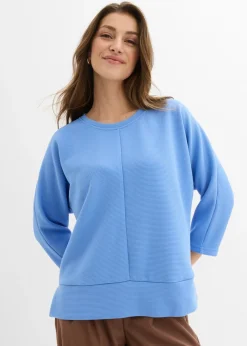 bonprix bonprix Sudadera de tejido estructurado azul provenzal