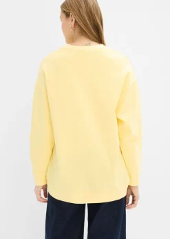 bonprix bonprix Sudadera holgada Amarillo claro Clearance