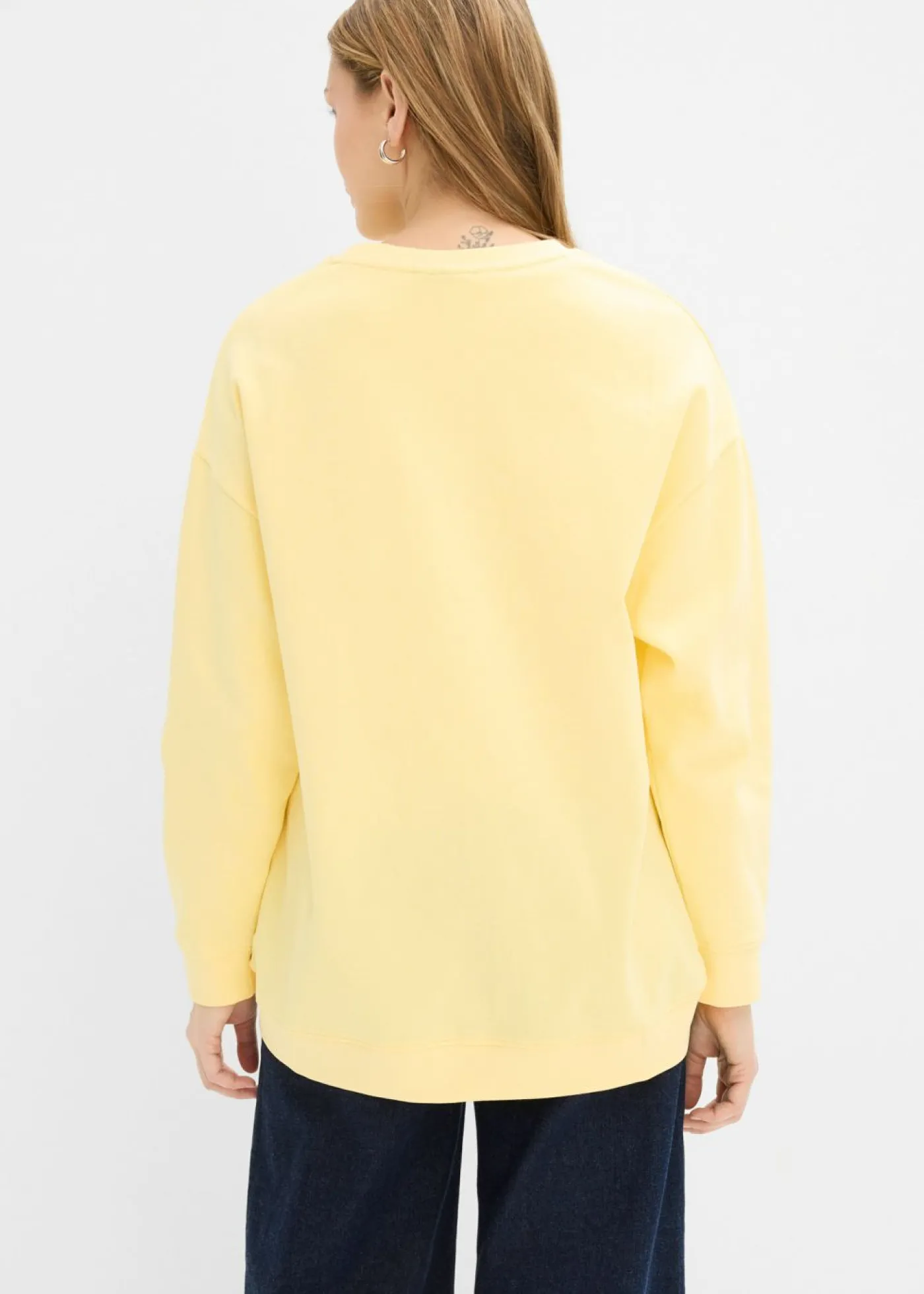 bonprix bonprix Sudadera holgada Amarillo claro Clearance