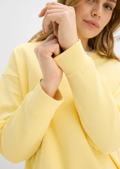 bonprix bonprix Sudadera holgada Amarillo claro Clearance