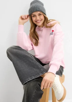 bonprix bonprix Sudadera holgada rosa cristal Sale