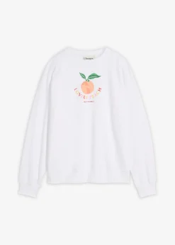 bonprix bonprix Sudadera holgada Blanco Clearance