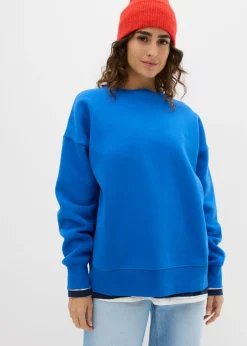 bonprix bonprix Sudadera holgada Azul ártico Sale