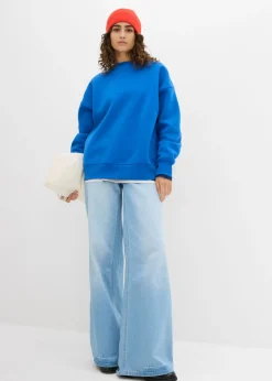 bonprix bonprix Sudadera holgada Azul ártico Sale