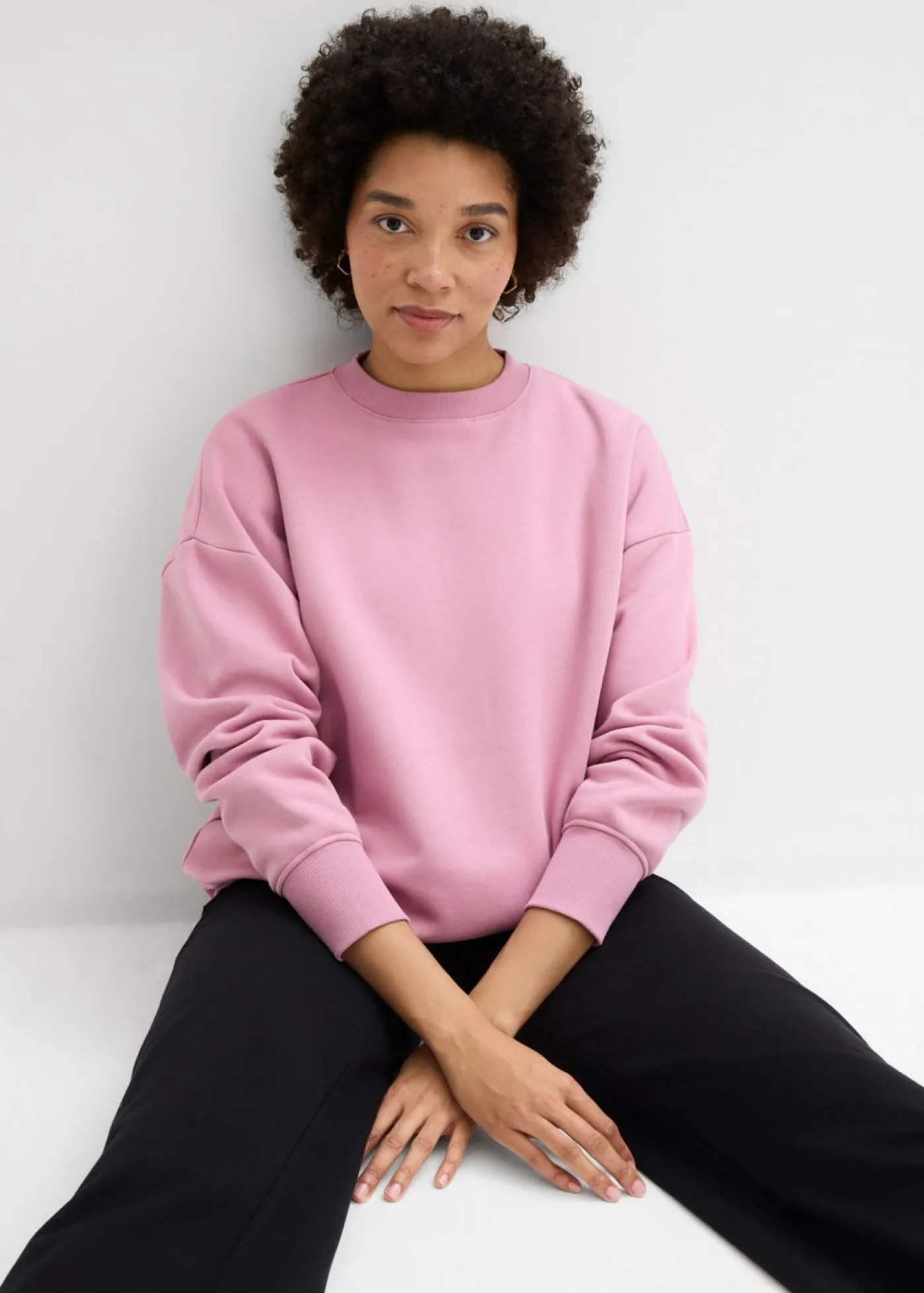 bonprix bonprix Sudadera holgada Malva Outlet