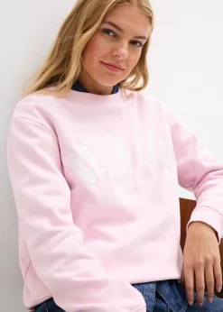 bonprix bonprix Sudadera holgada de algodón puro rosa cristal New