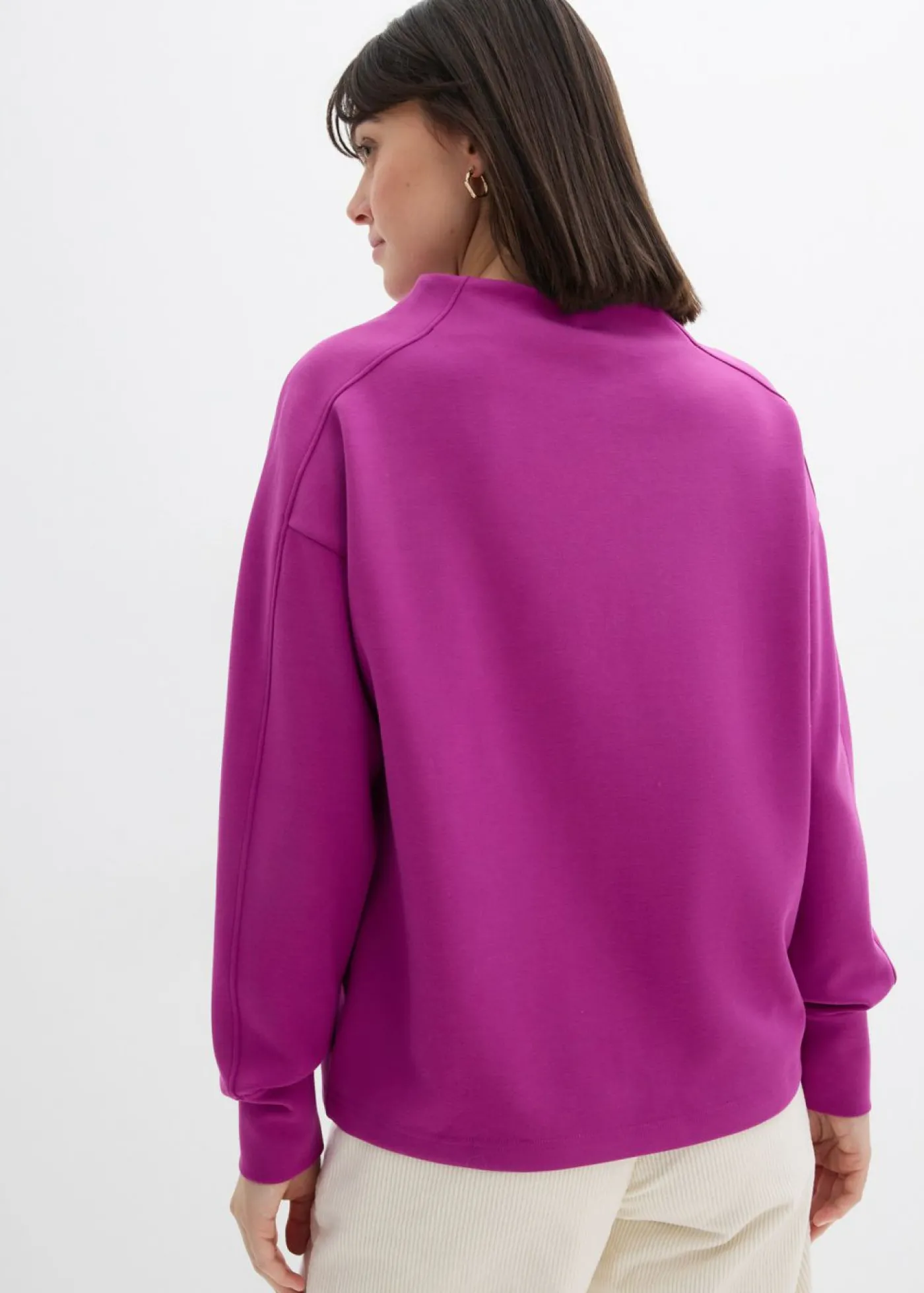 bonprix bonprix Sudadera holgada de neopreno suave Fucsia oscuro Best