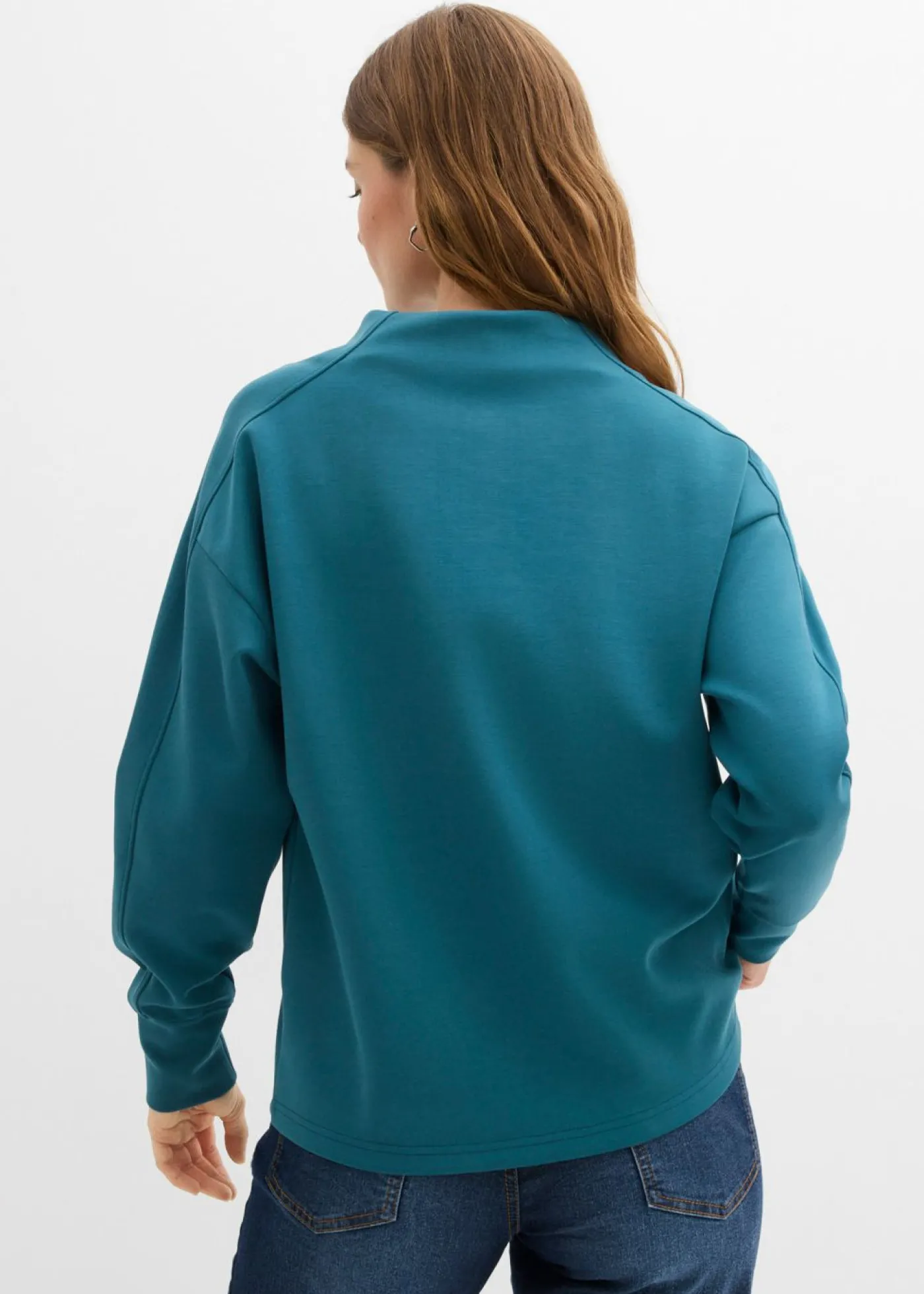 bonprix bonprix Sudadera holgada de neopreno suave verde pimiento Outlet