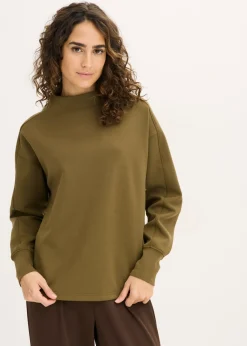 bonprix bonprix Sudadera holgada de neopreno suave Oliva New