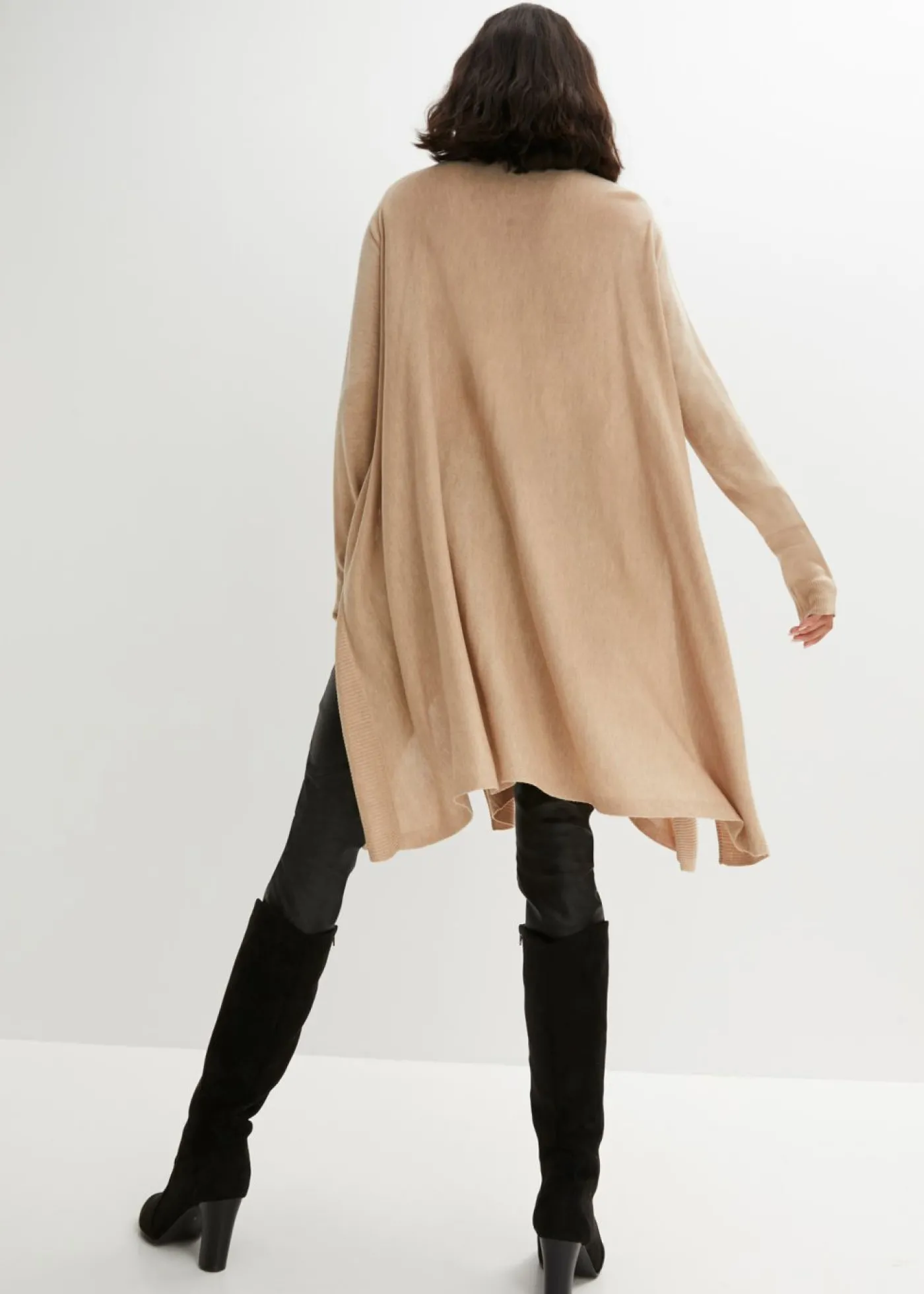 bonprix bonprix Sudadera larga beige pardo moteado New