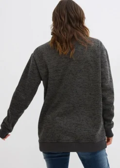 bonprix bonprix Sudadera larga antracita jaspeado moteado Best
