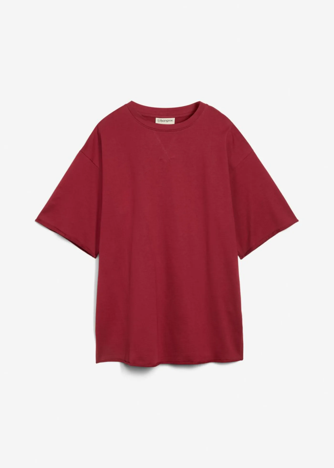 bonprix bonprix Sudadera larga de algodón puro Rojo Best