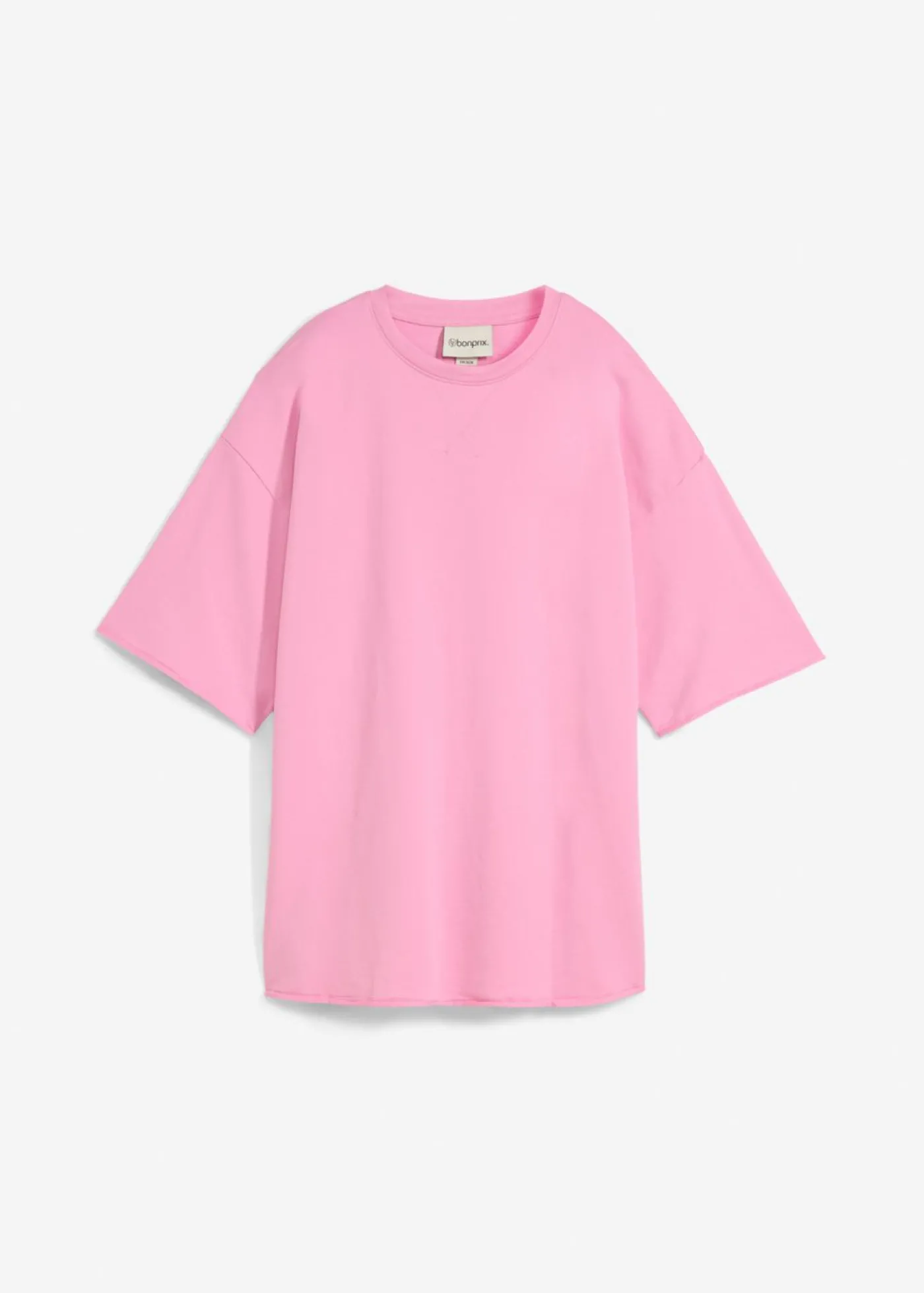 bonprix bonprix Sudadera larga de algodón puro rosa orquídea Discount