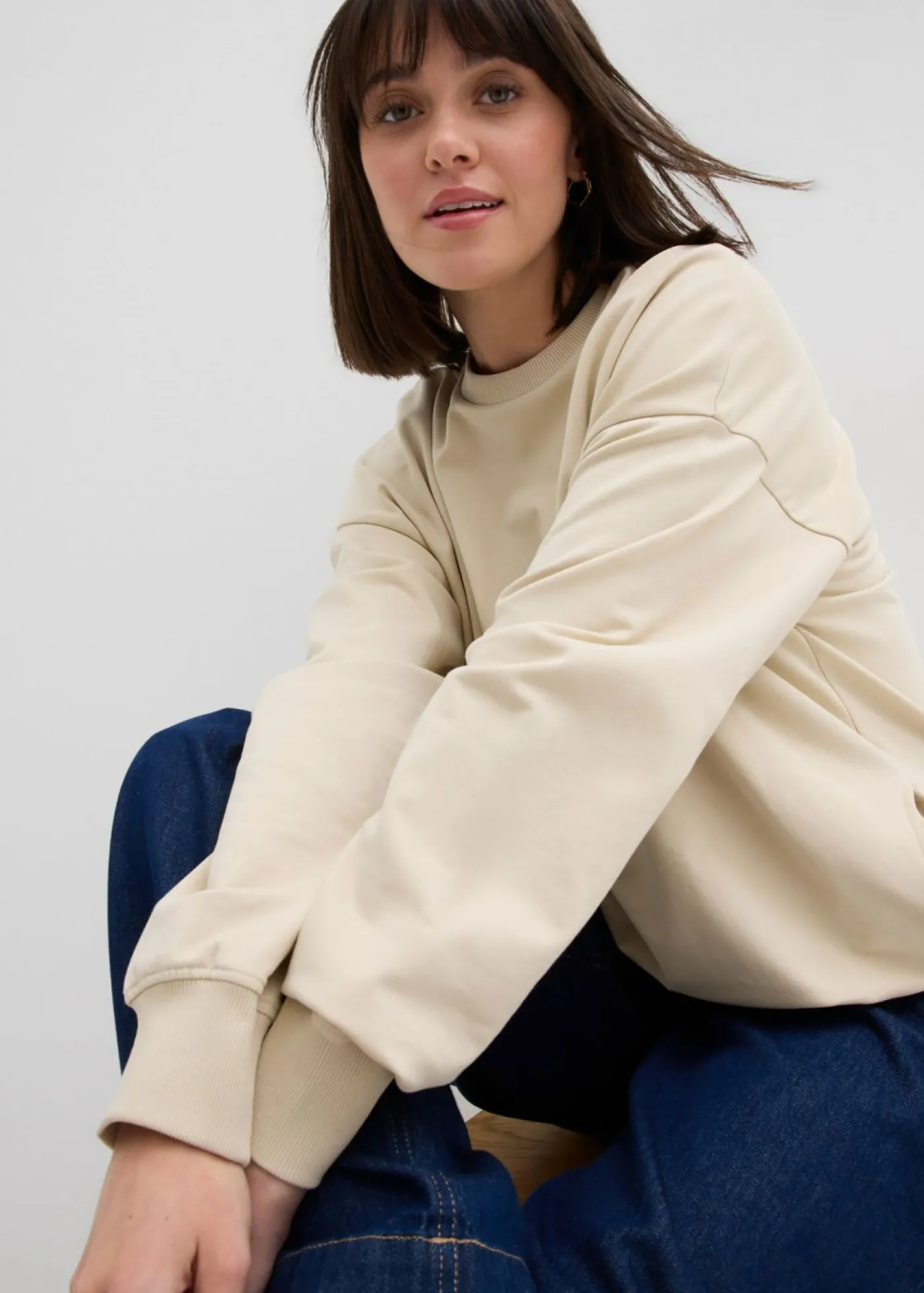 bonprix bonprix Sudadera oversize Arena claro Hot