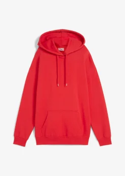 bonprix bonprix Sudadera oversize con capucha Rojo Hot