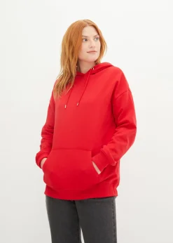 bonprix bonprix Sudadera oversize con capucha Rojo Hot