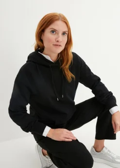 bonprix bonprix Sudadera oversize con capucha Negro