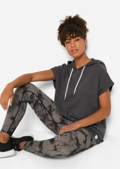 bonprix bonprix Sudadera oversize con capucha Antracita jaspeado Online